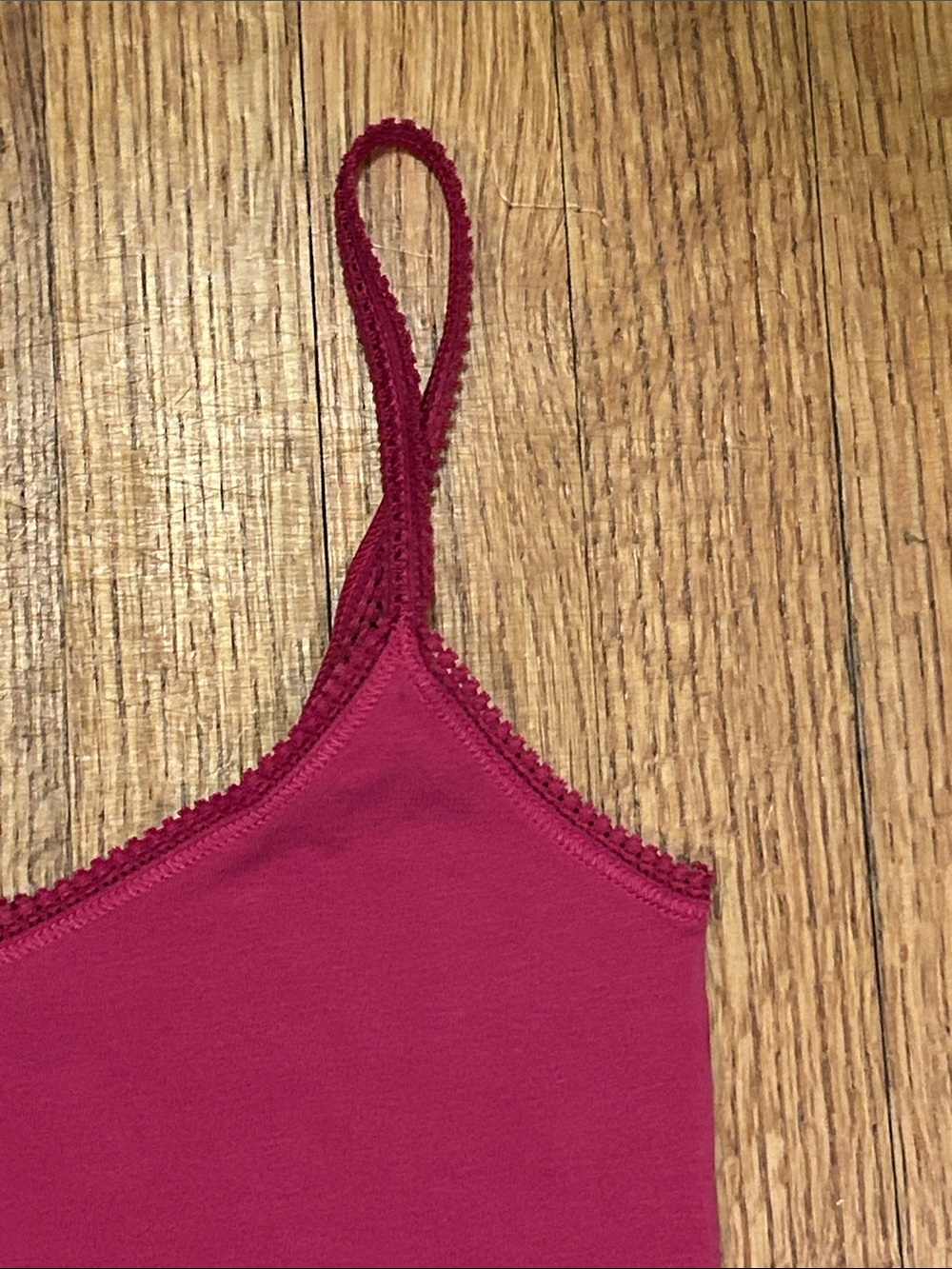On Gossamer Raspberry Slim-Strap Tank Top - Picture 3 of 8